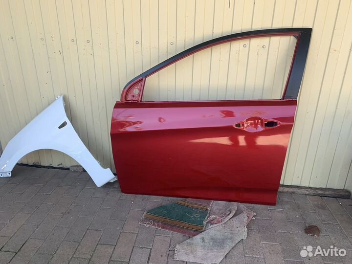 Дверь hyundai solaris лев. Пер. Б/у оригенал