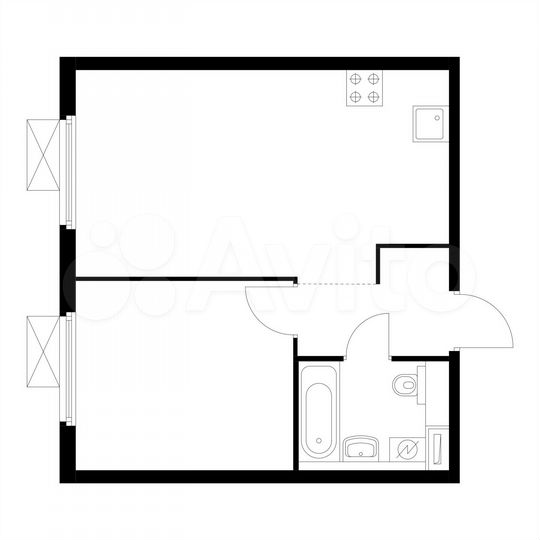 1-к. квартира, 40,1 м², 19/33 эт.