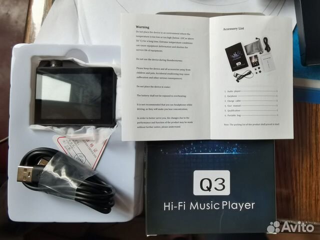 Hi-Fi плеер Q3 DSD256 Bluetooth 32Гб