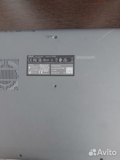 Ноутбук asus R565MA-BR203T SSD-128GB RAM 4GB intel