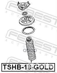 Пыльник амортизатора D18 с отбойником tshb-18-gold