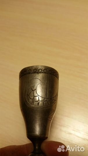 Антиквариат царская стопка серебро