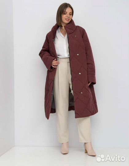 Пальто стеганое женское 60