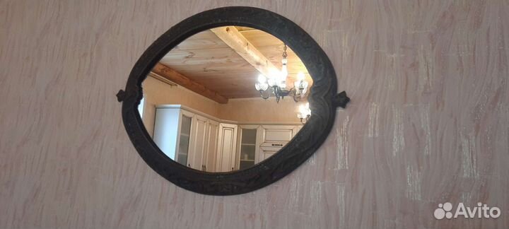 Зеркало винтажное силумин СССР