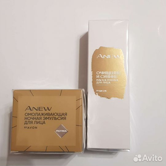 Набор омолаживающая эмульсия и маска Anew от Avon