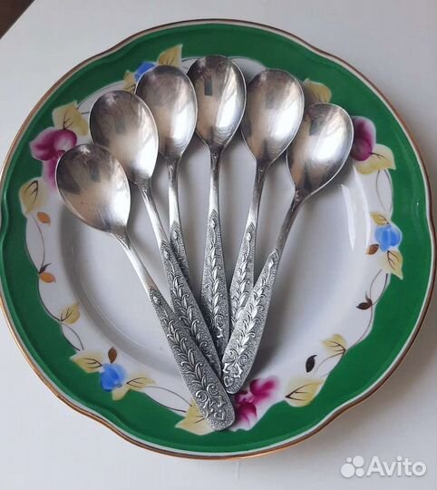 Ложки десертные, чайные мельхиор СССР