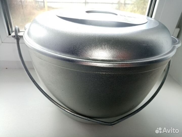 Казан походный 5 литров новый с крышкой сковородой