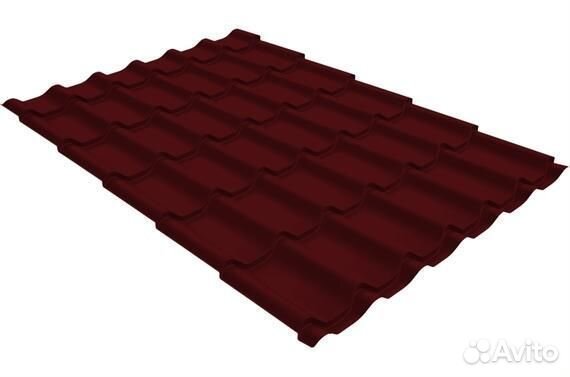Металлочерепица Гранд Лайн 0,4 RAL 3005 бордовая