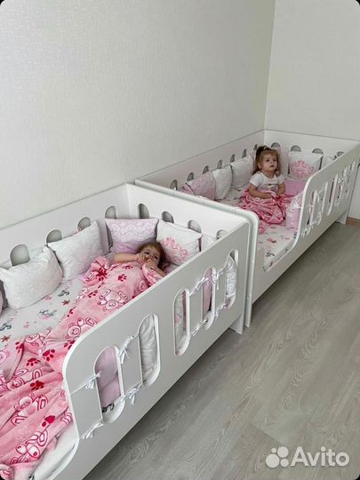 Детская кровать 80х160 манеж Skazka