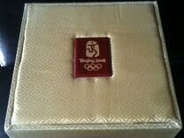 Монета Китай олимпиада Пекин 2008 сертификат
