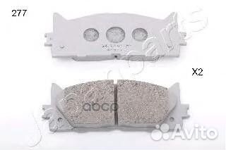 Колодки тормозные дисковые, комплект pa277af Ja