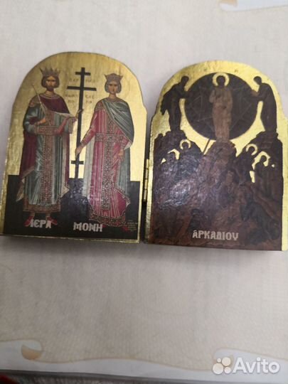 Икона Складень из монастыря Греции