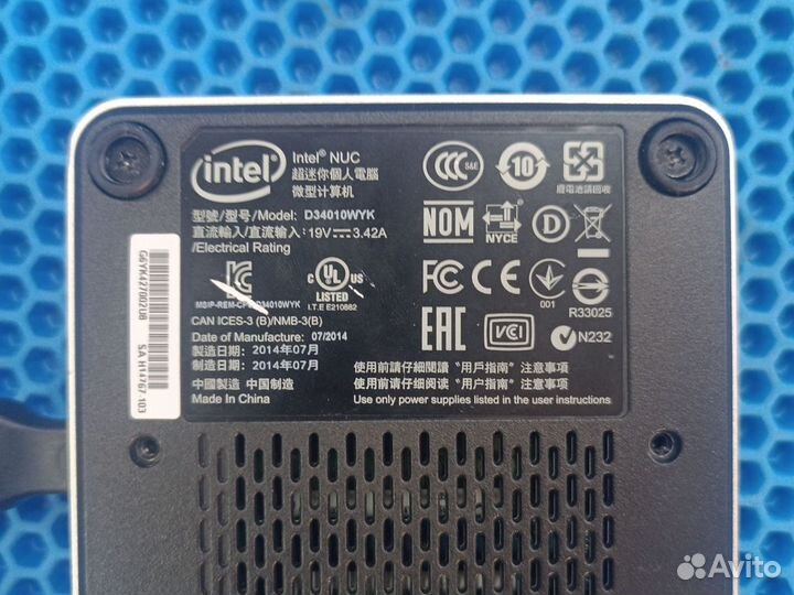 А) мини пк Intel d34040wyk (ми4765)