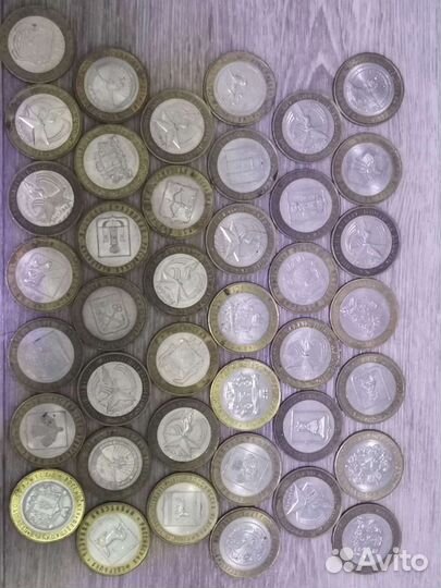 Биметаллические монеты 10 рублей