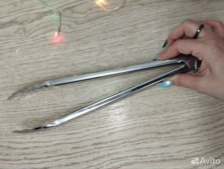 Щипцы кухонные метал.большие