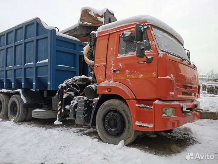 Ломовоз КАМАЗ 65115 с КМУ FASSI, 2015