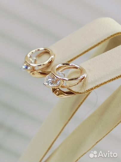 Золотые серьги проба 585 Арт.7000003270229