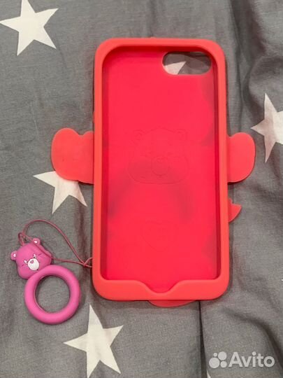 Силиконовый чехол на IPhone8 Care Bears