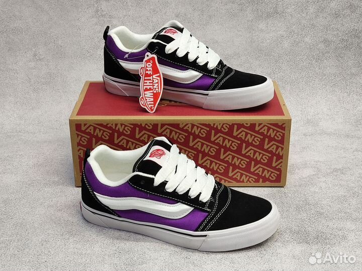 Кеды Vans Knu Skool Black Purple (36-45)