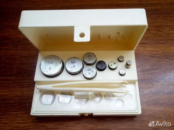 Набор весовых гирек ссср+калиб.гири