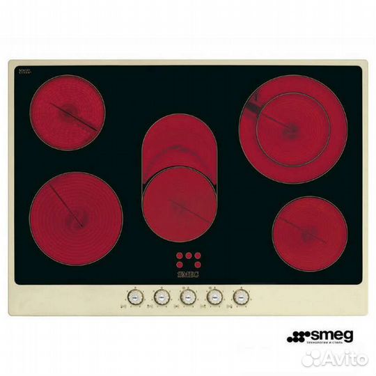 Варочная поверхность эл. smeg P775PO