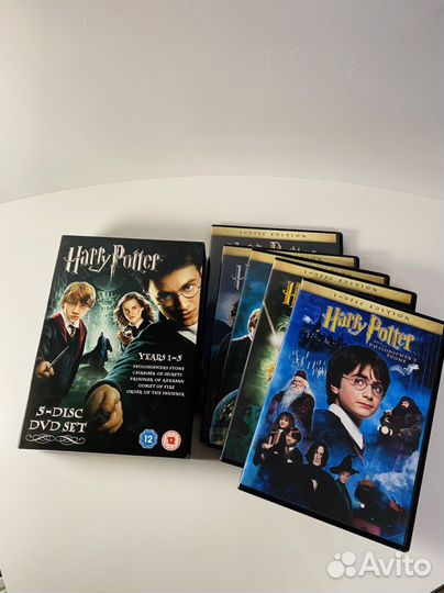 Гарри Поттер DVD двд коллекционное издание 1-5