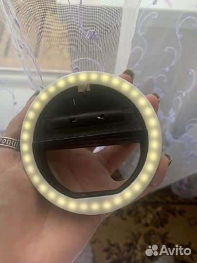 Кольцо для селфи на прищепке