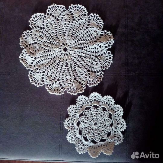 Вязаные салфетки