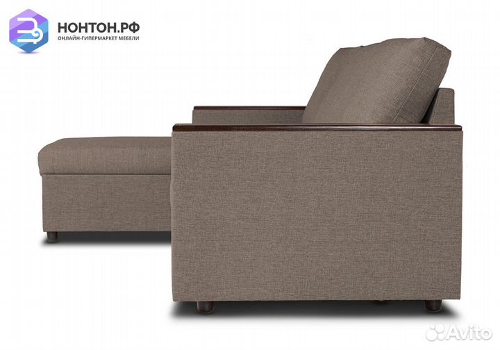 Диван угловой дельфин Тайлер бежевый