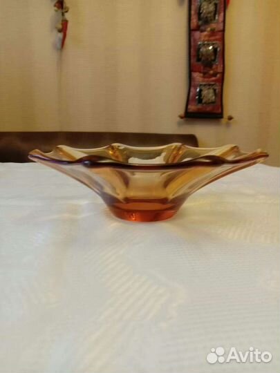 Ваза цветное стекло СССР