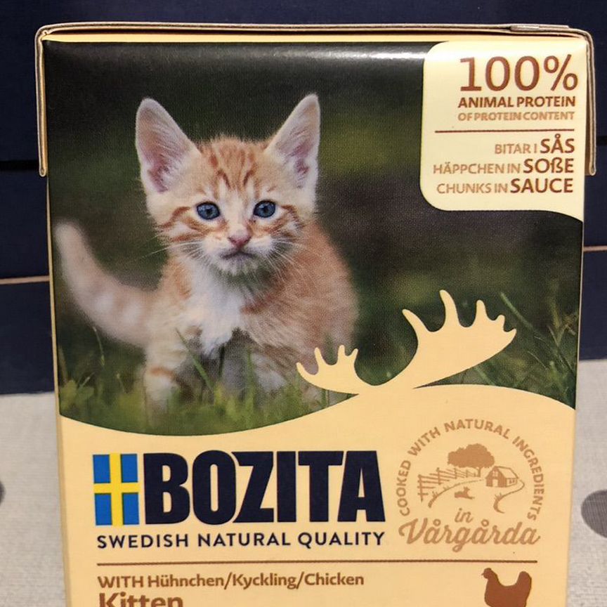 Влажный корм для котят bozita