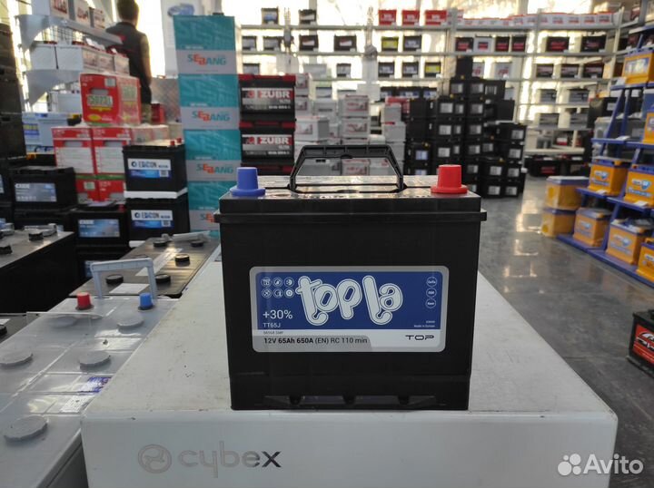 Аккумулятор 65Ач 650А D23L Topla Asia TT65J