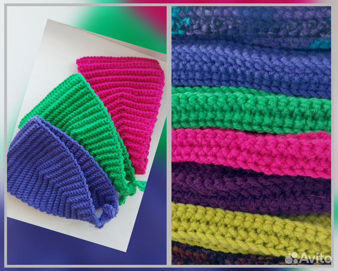 Повязка на голову вязаная