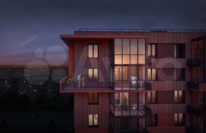 2-к. квартира, 45,7 м², 22/25 эт.