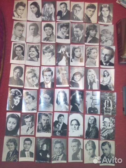 Открытки артисты и кадры из фильмов. Все вместе