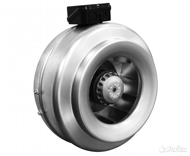 Вентилятор вкк 100м оцинкованный круглый канальный