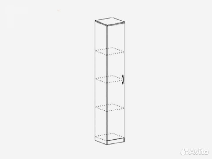 Пенал с полками