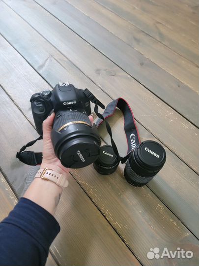 Фотоаппарат canon eos 600d +3 объектива+ tamron