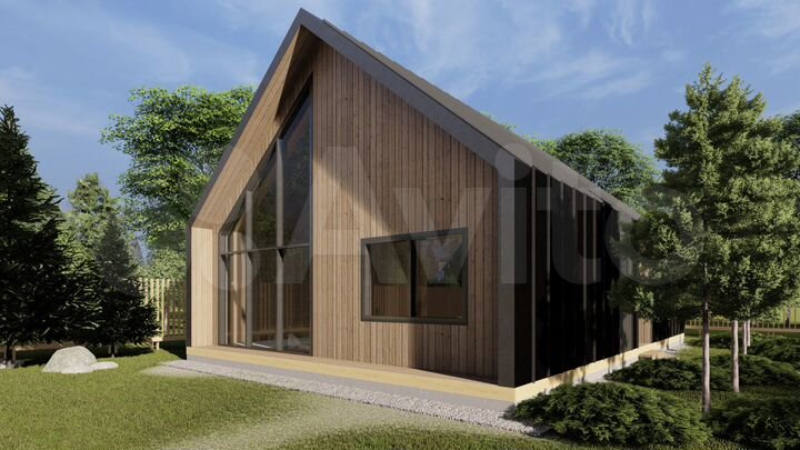 Коттедж 102 м² на участке 8 сот.