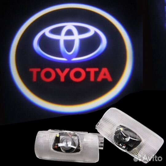 Проекция логотипа Toyota LED в дверь H1EK4