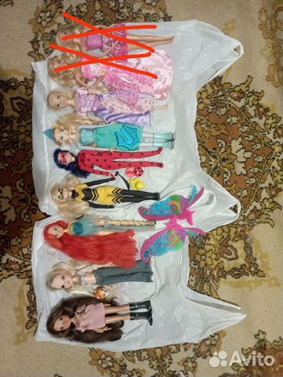 Куклы Винкс, Мокси, Эльза, Рапунцель, Барби, Леди