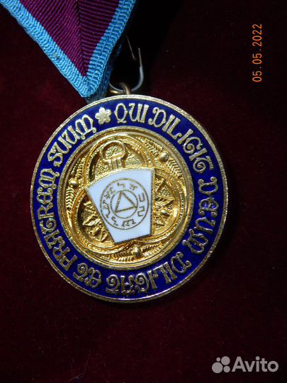 Медаль масонов шейная, Англия, 1950-60 годы