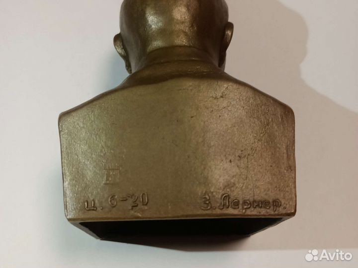 Бюст ленина бронза