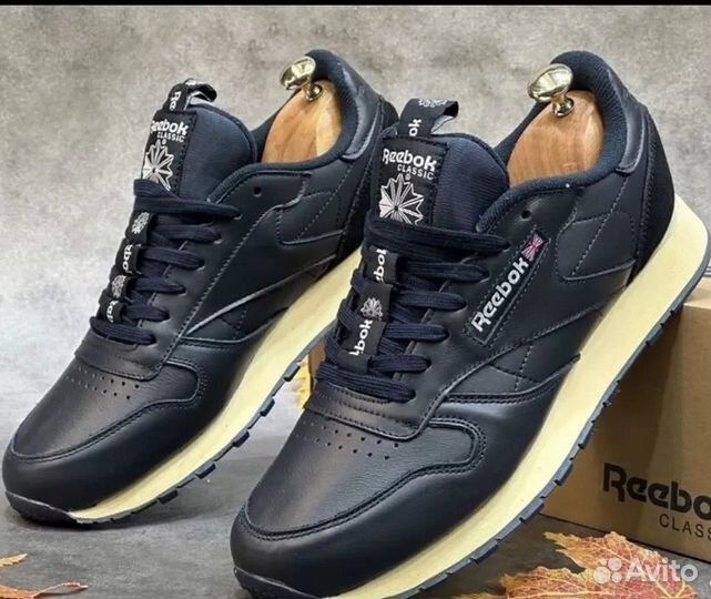 Кроссовки Reebok Classic Leather синии