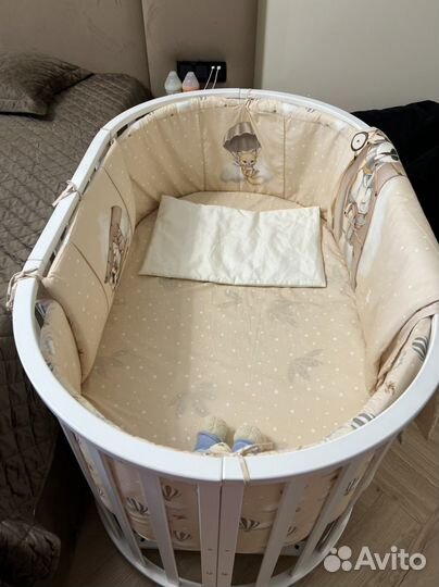 Детская кроватка манеж