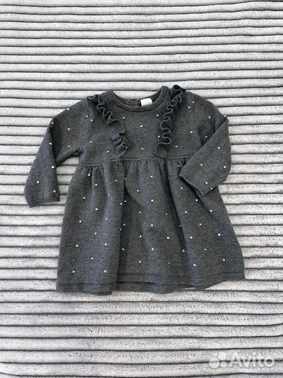 Платье теплое h&m 74