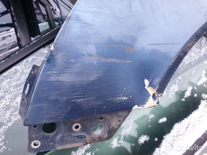 Крыло переднее левое Audi A6 C6 4F ауди а6 с6 сине