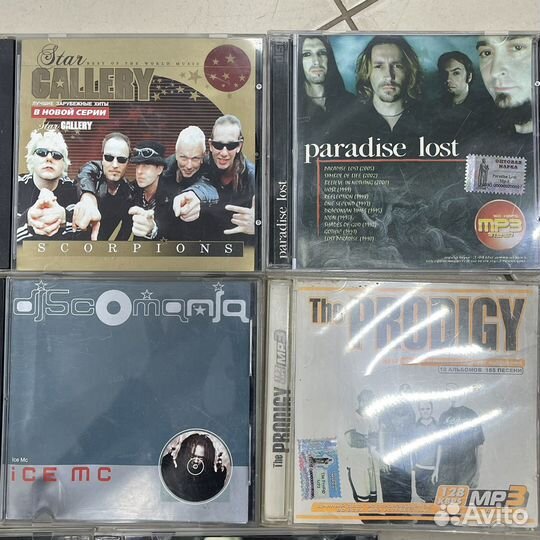 Компакт Диски Mp3 8 шт Зарубежная музыка Хиты