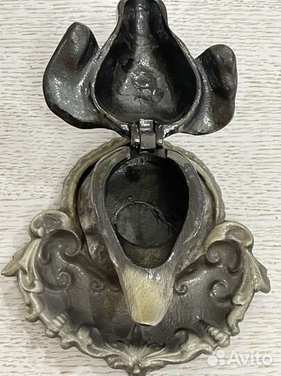 Пепельница-чернильница винтаж СССР «Голова собаки»