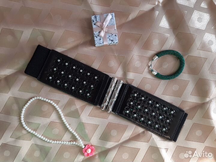 Ремень женский широкий на резинке